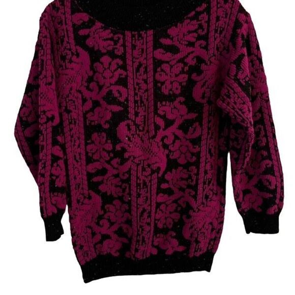 Saturday Morning Vintage 90s Funky Acrylic Sweater No SZ Tag Best Fits Medium - Picture 1 of 6
